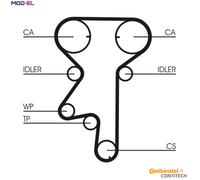 CONTINENTAL CTAM CT975WP2 Water Pump & Timing Belt Set for OPEL,SAAB,VAUXHALL