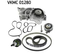 WATER PUMP & TIMING BELT KIT FOR AUDI SEAT SKODA SKF VKMC 01280