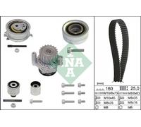 Timing Belt & Water Pump Kit fits VW PASSAT 1.6D 2.0D 08 to 15 Set INA Quality