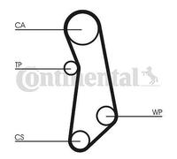 CONTITECH CT1114WP1 Water pump and timing belt kit