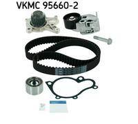 WATER PUMP & TIMING BELT SET FOR HYUNDAI SKF VKMC 95660-2