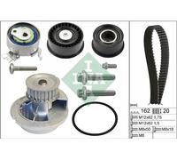 WATER PUMP & TIMING BELT SET FOR VAUXHALL ASTRA ZAFIRA A INA 530 0443 31