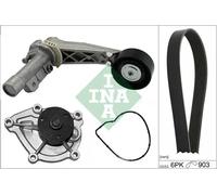 Water pump + V-belt kit 529 0504 30 INA for CITROËN PEUGEOT MINI
