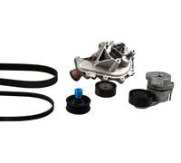 Water pump + V-belt kit Air conditioning compressor PK08080 HEPU for FIAT FORD