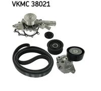 SKF Water Pump and V-Ribbed Belt Kit VKMC 38021 - Fits Mercedes-Benz C-Class/T-Model 2.1L