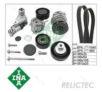 Water Pump + V-Ribbed Belt Kit BMW:E46,E39,E85,E53,3,5,Z4,X5 11281748130