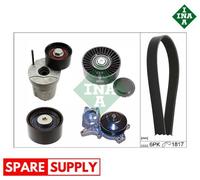 WATER PUMP + V-RIBBED BELT KIT FOR BMW E81 E87 E88 E82 INA 529 0368 30