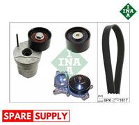 WATER PUMP + V-RIBBED BELT KIT FOR BMW E81 E87 E88 E82 INA 529 0370 30