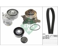 Water Pump + V-ribbed Belt Kit INA 529 0534 30 for AUDI A3 (8P1) 1.2 2010-2012