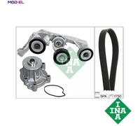 INA Water Pump and V-Ribbed Belt Kit 529 0081 31
