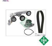 INA Water Pump + V-Ribbed Belt Kit 529 0148 30 for Mercedes-Benz A-Class (W169)