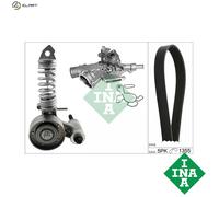 INA 529 0297 30 Water Pump + V-Ribbed Belt Kit