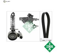 INA Water Pump & V‑Ribbed Belt Kit 529 0297 31 for Opel, Vauxhall, Holden