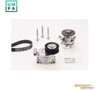 Continental ContiTech Water Pump and V-Ribbed Belt Kit 6PK1306WP1 for Ford, Volvo