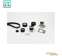 Water pump + V-belt kit 7PK1605WP1 CONTINENTAL CTAM for RENAULT DACIA