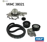 SKF Water Pump and V-Ribbed Belt Kit VKMC 38021 - Fits Mercedes-Benz C-Class/T-Model 2.1L