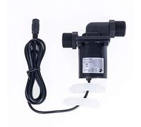 Water Pump,Water Butt Pump 12V 24V DC Brushless Water Pump Silent 4 Points Threaded Solar Water Heater Shower Floor Heating Booster Pump(12V 16.8W)