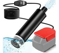 Water Pump, Water Transfer Pump With Battery Adapter, Anti Blocking Design, Silent Operation For Bosch & For Dewalt 18V/20V Series (for 48-11-1862)