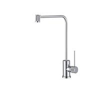 Water Purifier Faucet Household 2 Points Kitchen Sink Faucet, 360°Rotation Brass Single Cold Direct Drinking Tap, Ceramic Valve Core,D(B)