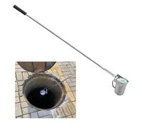 Water Quality Sampler Device Telescopic,Telescopic Water Sampling Dipper Kit with Graduated,Environmental Water Sampling Cups for Sampling Water from Vari(Size:1.11~3m,Color:Stainless Steel