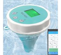 Water Quality Tester, 6-in-1 Smart Pool Monitor, Bluetooth Chlorine, pH, EC, TDS, ORP, Digital Temperature Measurement for Pools and Spas