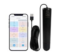 Water Quality Tester 7-in-1 WiFi Aquarium Probe Water Monitor for pH, Temp, TDS, Salinity, EC, ORP, S.G with Real-Time Alerts via App for Fish Tanks, Hydroponics, Pools