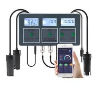 Water Quality Tester - 8-in-1 WiFi Digital PH Meter & Data Logger for Aquariums, Pools, Hydroponics, Spas - Monitors EC, SALT, ORP, TDS, S.G, TEMP, CF