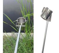 Water Quality Testing Sampler, Stainless Steel Telescopic Rod Water Collector, Adjustable 500ml Cup for River/Wellhead/Pool, 1.17-4m Depth
