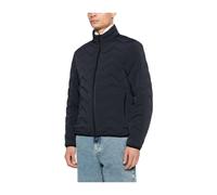 Water-Repellent Chevron Quilted Nylon-Spandex Down Jacket - male - Emporio Armani - Down Jackets - Blue - 2XL - Jackets 2XL