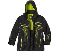 Water Repellent Hooded Ski Jacket Atlas for Men Black XL