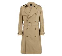 BOSS Water-repellent trench coat in cotton twill - Style H-JaredTrenchB1_263F, 50564567 Beige 40R