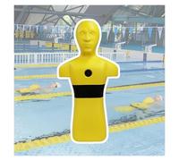Water Rescue Dummy For Drowning Prevention, Pool/beach, And River Simulations With Three Inlet And Outlet Ports, Pool Training Equipment(Yellow)