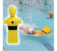 Water Rescue Dummy for Fire Training Drills, Life-Saving Training Simulator with Water Injection Holes for Swimming Pool, Beach, and River Safety