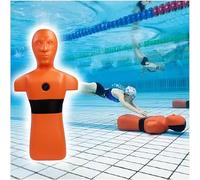 Water Rescue Dummy for Fire Training Drills, Life-Saving Training Simulator with Water Injection Holes for Swimming Pool, Beach, and River Safety