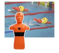 Water Rescue Dummy - Pool/Beach And River Simulator With 3 Injection Ports. Pool Training Equipment Suitable For Teenagers And Adults(Orange)