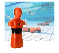 Water Rescue Dummy - Pool/Beach/River Simulation, with 3 Water Injection Holes for Rapid Drainage for Drowning Prevention(Orange)