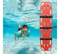 Water Rescue Stretcher Public Pool Spine Board for Kids, Waterproof Water Floating Stretcher for Patient Transport & Immobilization, Lightweight Medical EMT Backboard(Orange)