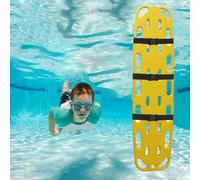 Water Rescue Stretcher Public Pool Spine Board for Kids, Waterproof Water Floating Stretcher for Patient Transport & Immobilization, Lightweight Medical EMT Backboard(Yellow)