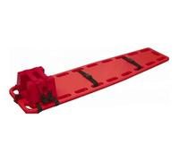 Water Rescue Stretcher & Spinal Board, Floatable Lifesaving Backboard with Head Immobilizer & Drag Handles, for Aquatic Centers, Beaches, Lifeguards, Emergency First Response Teams