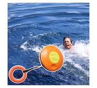 Water Rescue Throwing Disc with Embedded Hand Ring, Throwable Lifesaving Equipment for Kids, Includes Long Rope for Emergency Situations