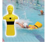 Water Rescue Training Dummy Drowning Prevention Teaching Tools with 3 Inlet & Outlet Holes Swimming Pool Rescue Training Equipment for Teenagers/Adults Yellow