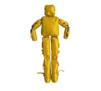 Water Rescue Training Dummy - Heavy-Duty 1680D Oxford Cloth, PVC Coated, for Lifesaving Drills, Crash Tests, and Wrestling Practice (Yellow, 20kg)
