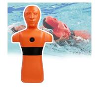 Water Rescue Training Dummy/Pool Lifesaving Model - Drowning Prevention Teaching Tool; Features 3 Water-fill Ports; Suitable For Youth And Adults(Orange)