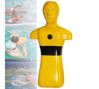 Water Rescue Training Dummy, Pool Rescue Mannequin, Wear-Resistant Impact-Resistant, Quick-Draining Safety Education Tool