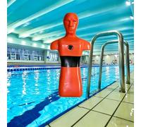 Water Rescue-Training-Dummy, Swimming Pool Plastic Life-Saving-Dummy, Sinking Training-Manikin for Pool Beach & River with 3 Injection Holes for Rapid Drainage, Durable PE Material,A