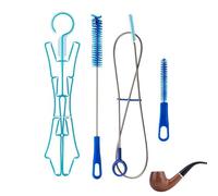 Water Reservoir Cleaning Kit - Brush Set for Inner Bottle and Hydration Bag Cleaning | Flexible Bristles, Easy Grip Handle | Removes Dirt & Shape | Ideal for Camping, Hiking