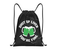 Water Resistant Backpack Shut up Liver You're fine Eco Friendly Bag Customisable Bag 36x42cm for Daily Commute,Gym,Storage