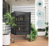 Water Resistant Bird Cage Cover Made of 210D Oxford Cloth, for Maintaining Cleanliness and Comfort (48x48x102cm)