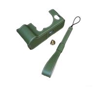 Water-Resistant Camera Half Bag for Fujifilm X-T5 Green(Green) | Scratch resistant base, side coverage, faux leather texture, stable design, daily bump protection