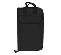 Water-Resistant Canvas Drumstick Backpack Bag Jazz Drum Stick Music Book Storage Large Capacity Handbag For Drummers, Gigs(Black)